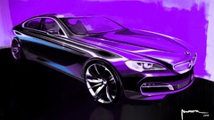 Design cars BMW 6 series sketches Coupé