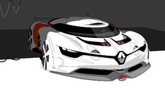 Design concept art sketches Renault Alpine A110-50 Renault 