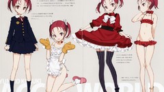 Design dress school uniforms accel world bikini kneeling 
