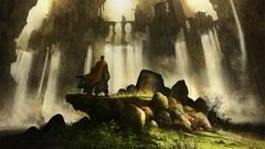 Design falls artwork fantasy art Dreaming Ben Andrews