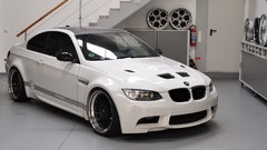 Design garage parking front angle view BMW E92 BMW M3 GTS