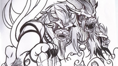 Design Greek rising Cerberus epic foo Enoch