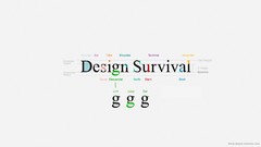Design Information Typography lines survival diagram 