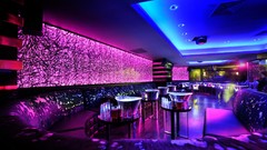 Design neon lighting lounge bar architecture night club