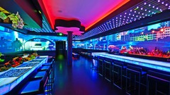 Design neon lighting lounge bar Haven architecture night club