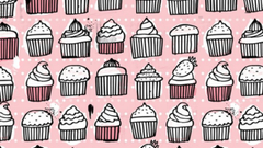 Design patterns cupcakes artwork