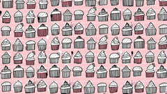 Design patterns cupcakes artwork