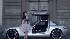 Design woman Mercedes-Benz sls amg Mercedes-Benz SLS AMG E-Cell 