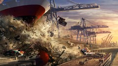 Destruction artwork video games Split Second