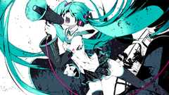 Detached sleeves megaphones vocaloid
