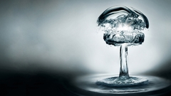 Details water abstract mushroom