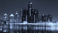 Detroit city skyline