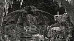 Devil monochrome artwork