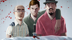 Dexter blood splatters Knives