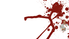 Dexter blood splatters white