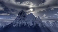 Digital 3D view Mountains