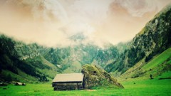 Digital art alien landscapes