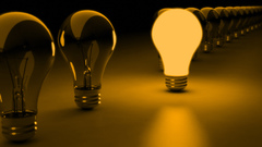 Digital art light bulbs