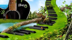 Digital art piano keys