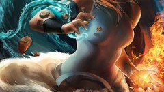 Digital art sakimichan korra fantasy art Avatar: The Legend of 