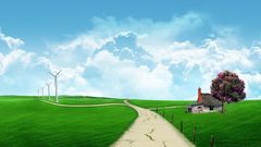 Digital art skies nature