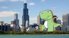 Dinosaur Rawr dinochicago