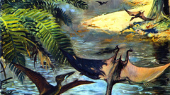 Dinosaurs artwork pterodactyls Zdenek