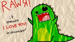 Dinosaurs drawings paper