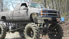 Dirty cars 4x4 monster truck pickup trucks
