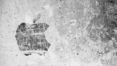Dirty grunge macintosh apple inc grayscale high-res