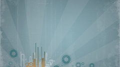 Distressed abstract circles lines