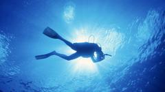 Diver underwater