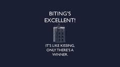 Doctor Who biting tardis