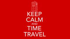 Doctor Who science fiction red Keep Calm and the doctor tardis