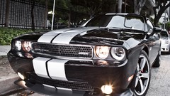Dodge challenger muscle cars black cars Dodge Challenger SRT8 