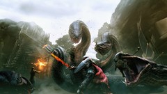 Dogma Warriors dragons dogma Medieval hydra key art