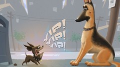 Dogs chihuahua golden retriever artwork chiwawa