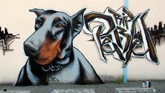 Dogs graffiti