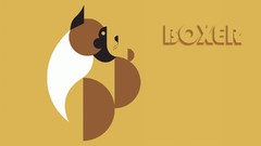 Dogs mascot boxer dog