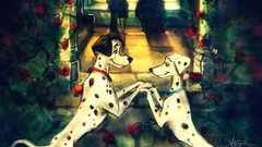 Dogs paintings Dalmatians 101 Dalmatians artwork Disney Company 
