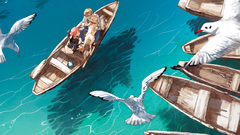 Dogs seagulls Anime