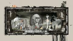 Dollar bills War corruption