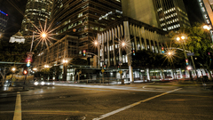 Downtown la night hdri