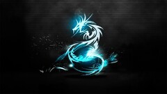 dragon Fire Dragon cyan