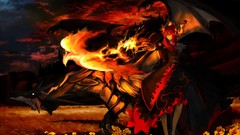 Dragons anime girls firearms phoenix