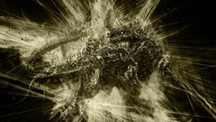 Dragons Dinosaurs skeletons fantasy art Nether (Minecraft)