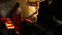 Dragons sacrifice fantasy art