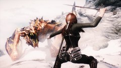 Dragons Swords the elder scrolls v skyrim Sky Girls