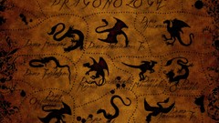 Dragons text patterns Textures