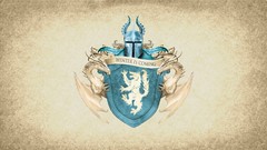 Dragons Wolves coat of arms helmets game of thrones logos A 